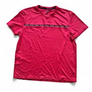 Calvin Klein Men's red Short Sleeve Tee